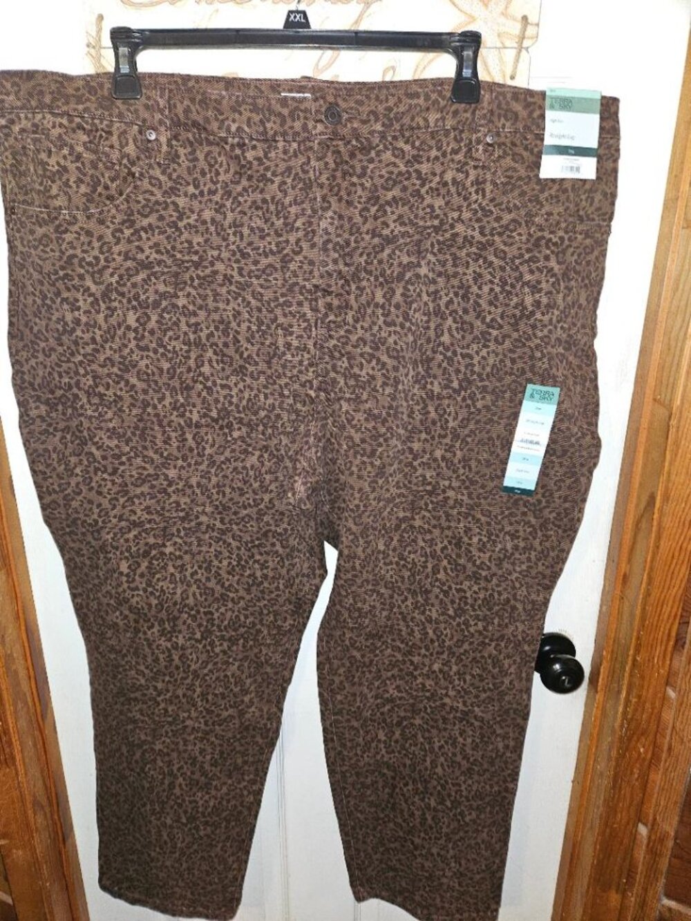 NWT Terra & Sky Cheeta print jeans Women's size 26W CUTE! FUN! - Picture 10 of 11